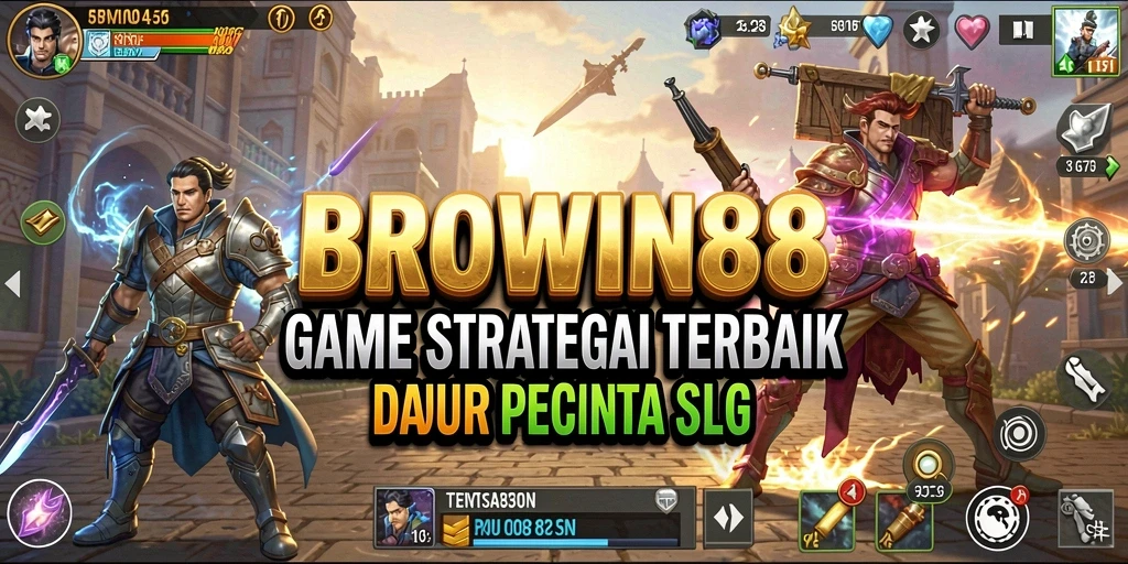 Tampilan gameplay BROWIN88 dengan aksi strategis yang mendebarkan.