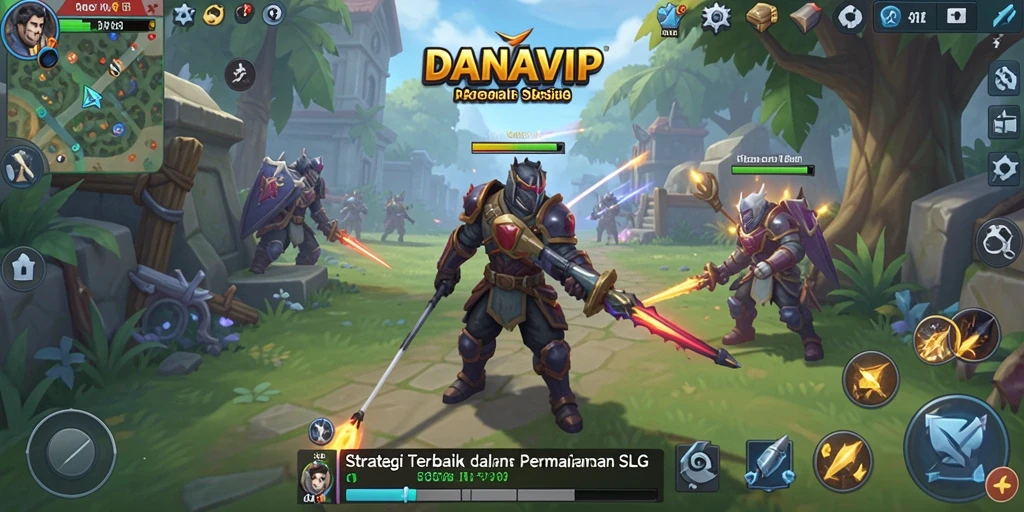 Tampilan layar permainan DANAVIP yang mendebarkan