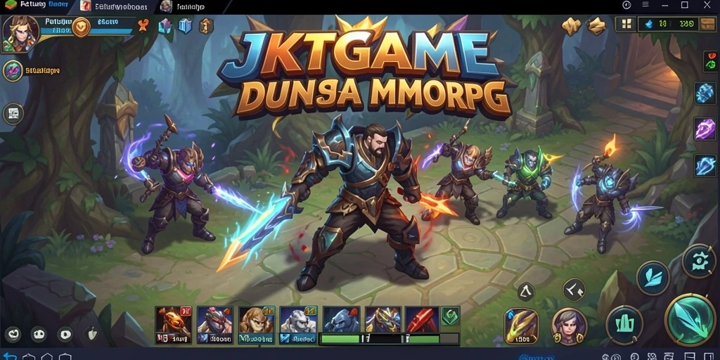 Tampilan gameplay MMORPG yang menarik dan penuh aksi di JKTGAME.