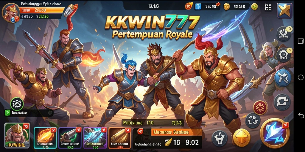 Tampilan gameplay seru dari KKWIN777 yang penuh aksi Battle Royale.