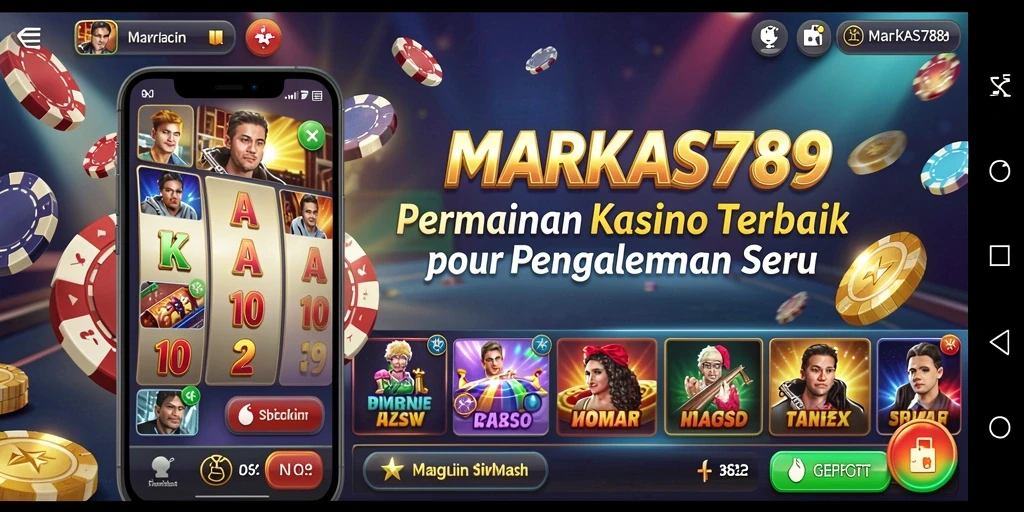 Screenshot gameplay MARKAS789 yang menampilkan suasana Kasino yang menarik.