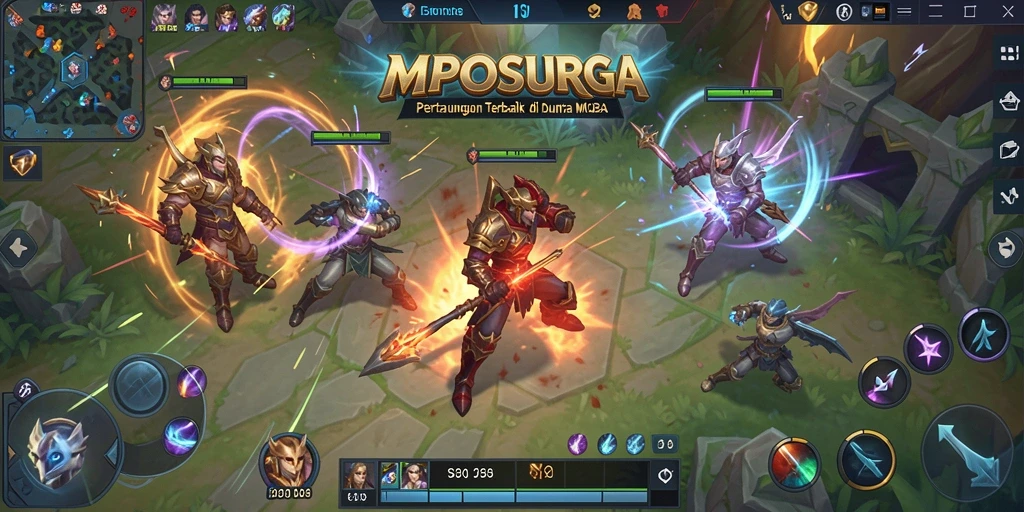 Tampilan gameplay MPOSURGA yang mendebarkan dan penuh aksi.