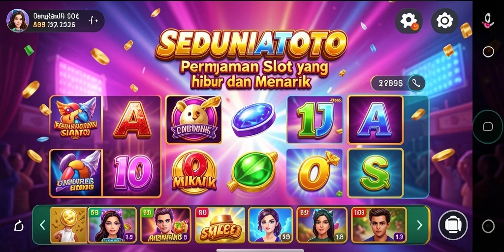 Tampilan menarik dari gameplay SEDUNIATOTO yang menyenangkan.