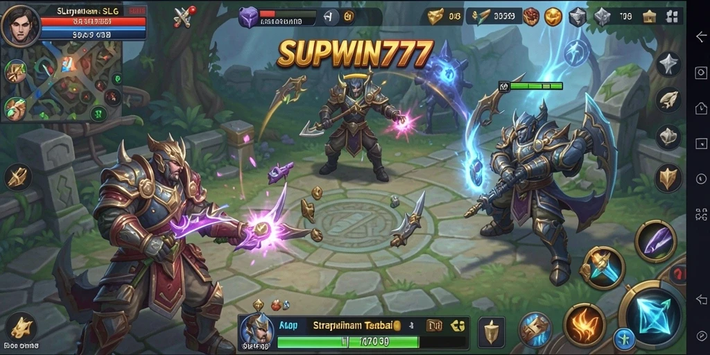 Tampilan gameplay menegangkan dalam SUPWIN777 yang penuh strategi.