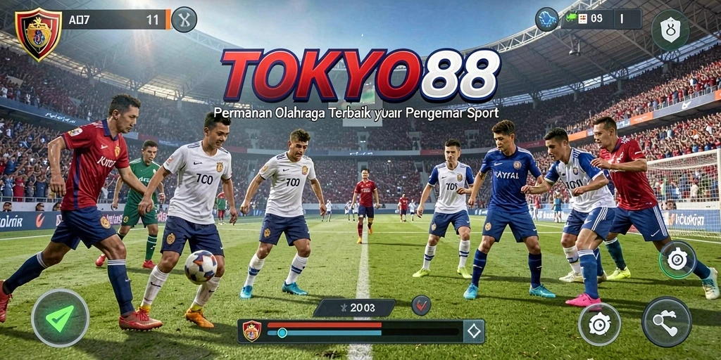 Tampilan gameplay menegangkan dalam TOKYO88 dengan aksi olahraga seru.