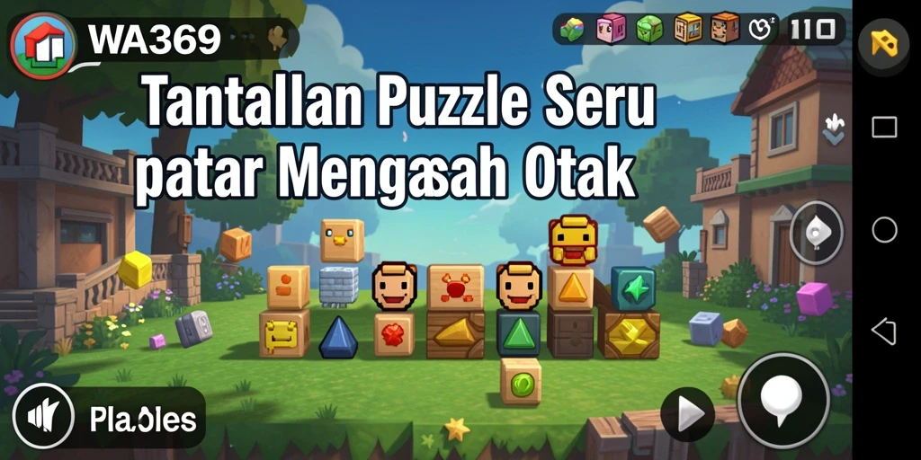Screenshot menampilkan gameplay puzzle WA369 yang seru dan menantang.